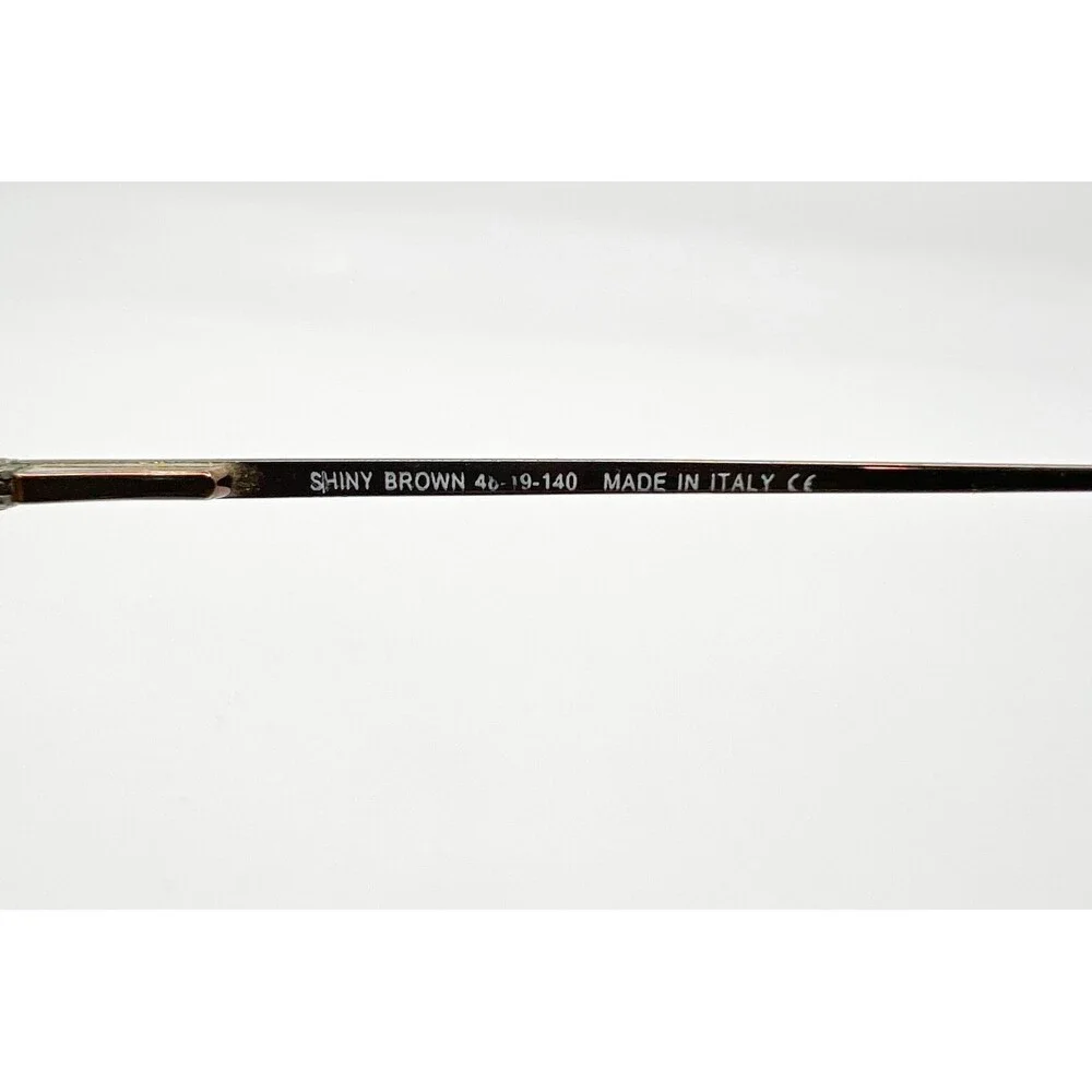 Kirkland Signature Smith Eyeglasses Unisex Brown Oval Semi-Rimless 48-19-140